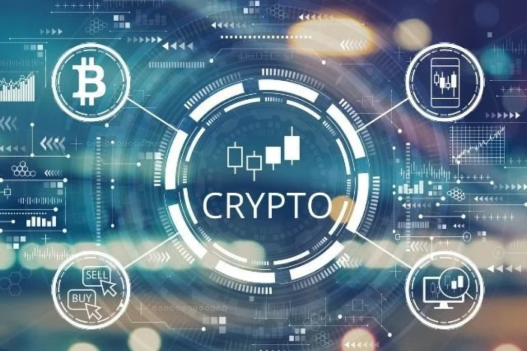 Crypto currency graphic